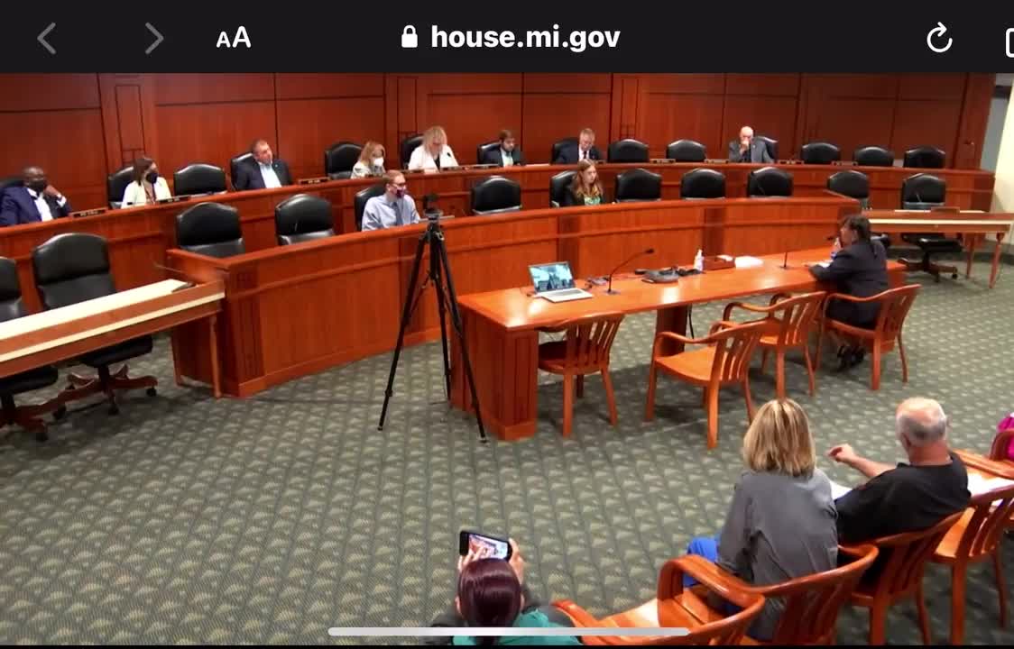 Dr. Christina Parks testimony for Michigan HB4471 on 8/19/21