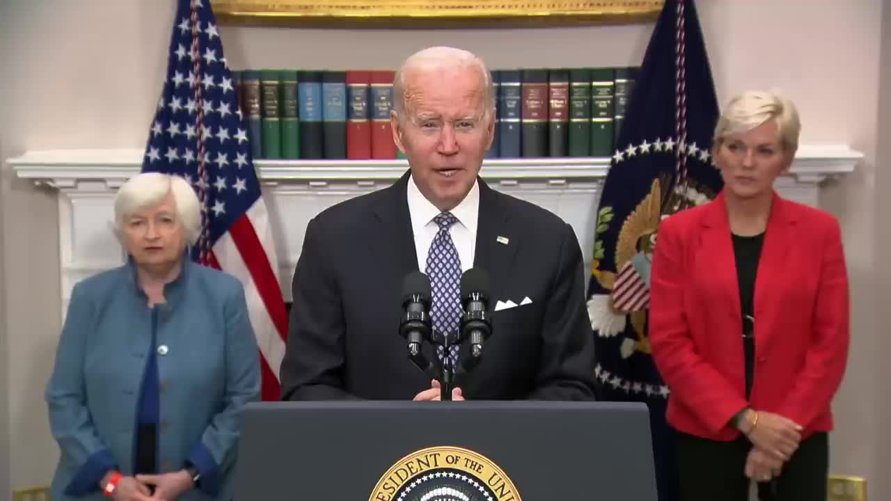 President Biden says oil company profits 'outrageous' and a 'windfall of war'