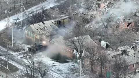 The Ukrainian BMP-2 on the northeastern outskirts of Bakhmut