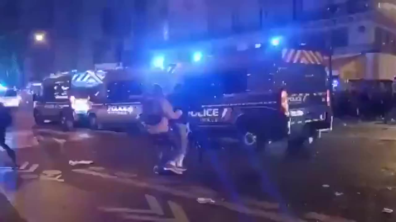 Oops. What Happens When Protesters Distract Police Vans Driving Past? Good Job France