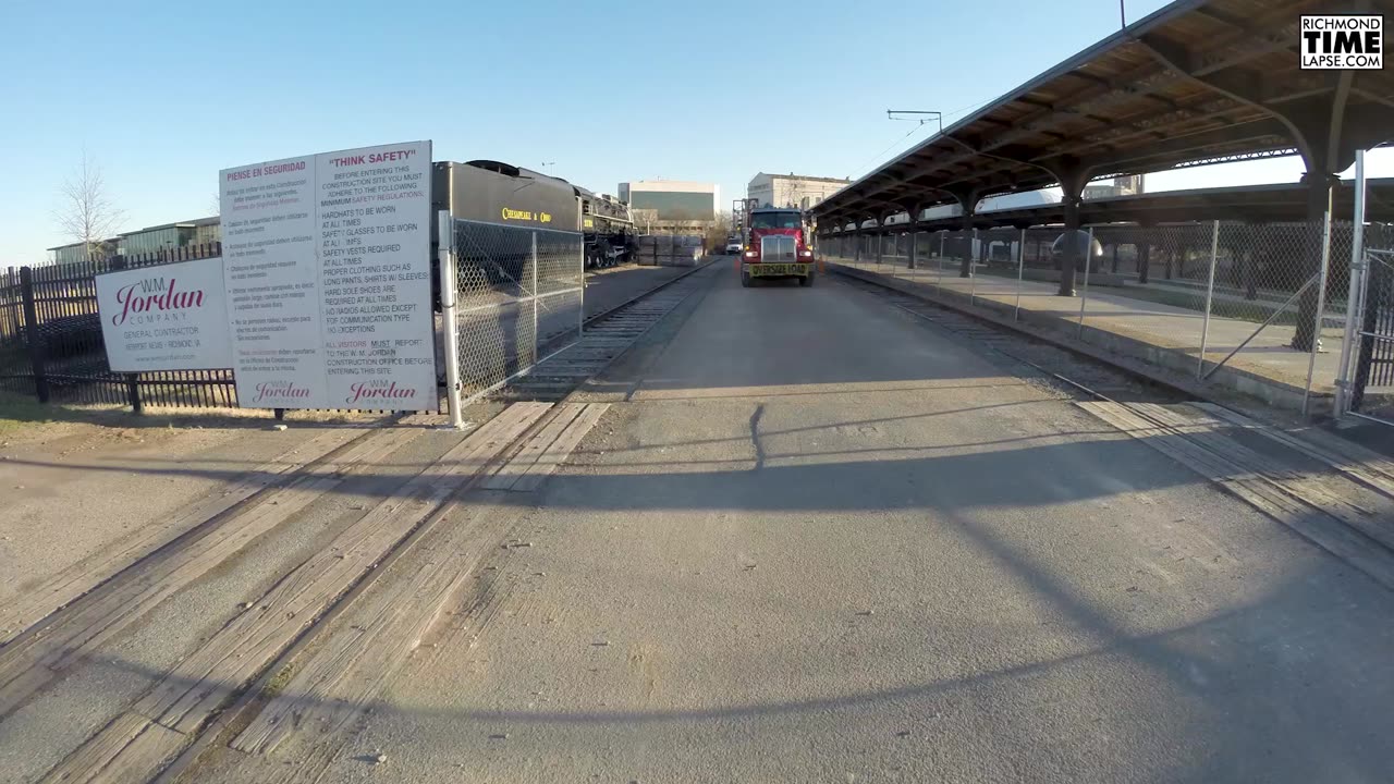 SR-71 Front End Moving Down the Highway Time Lapse