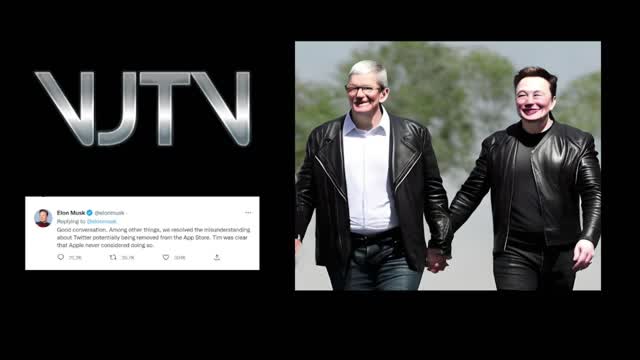 BFF'S TIM COOK AND ELON MUSK