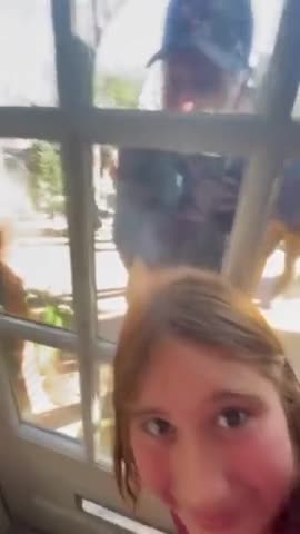 Biden Stares At Children Through Window In Another FRIGHTENING Stunt