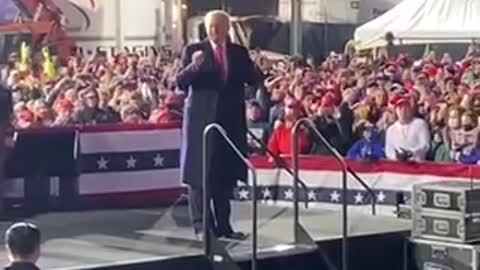 Funny trump dancing in conference