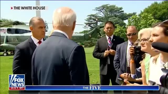 First Lady cuts off Biden when talking to media #shorts