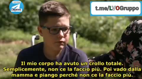 Bambino sano di 11 anni su sedia a rotelle!!!!