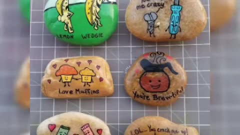 latest creative painted rocks and stones for beginners