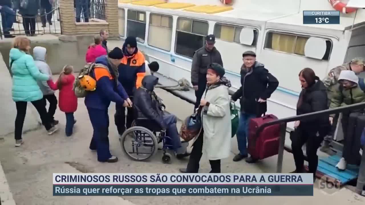 Criminosos russos são convocados para guerra na Ucrânia | SBT Brasil (04/11/22)