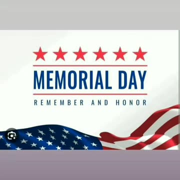 Happy memorial day 5/29/23