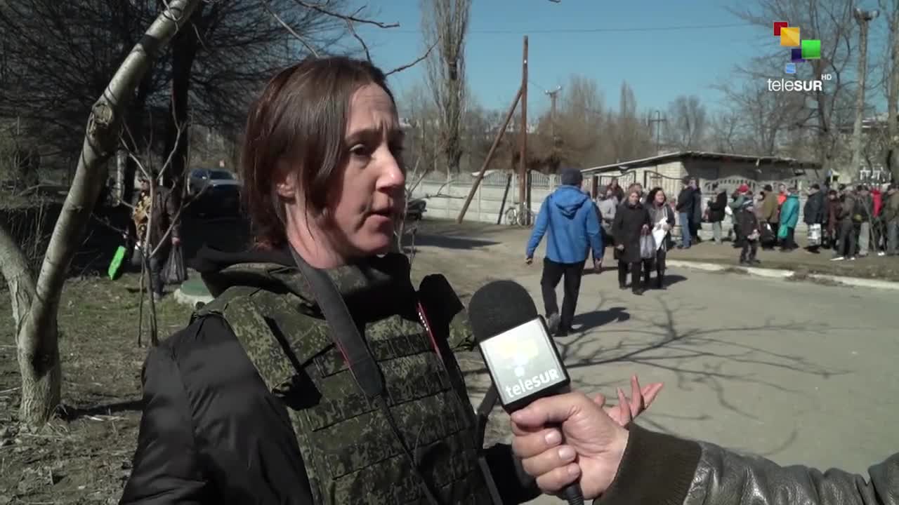 The Russian Army Provides Humanitarian Aid to Ukrainian Residents