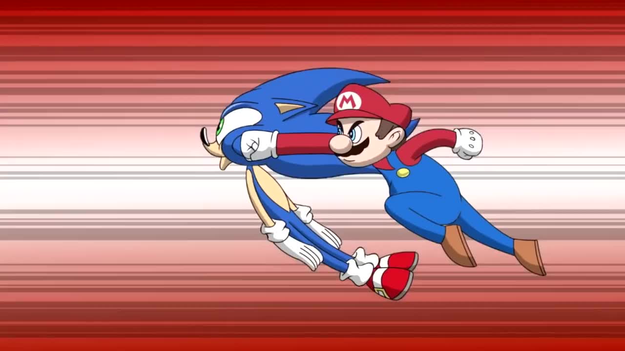 Super Mario vs Sonic the Hedgehog Animation