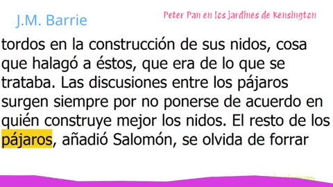 J M Barrie - Peter Pan en los jardines de Kensington