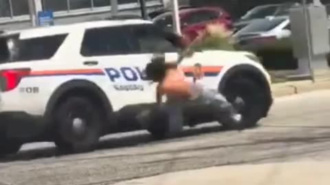 Police in Bellmore, NY successfully disarm a suspect who opened fire on officers.