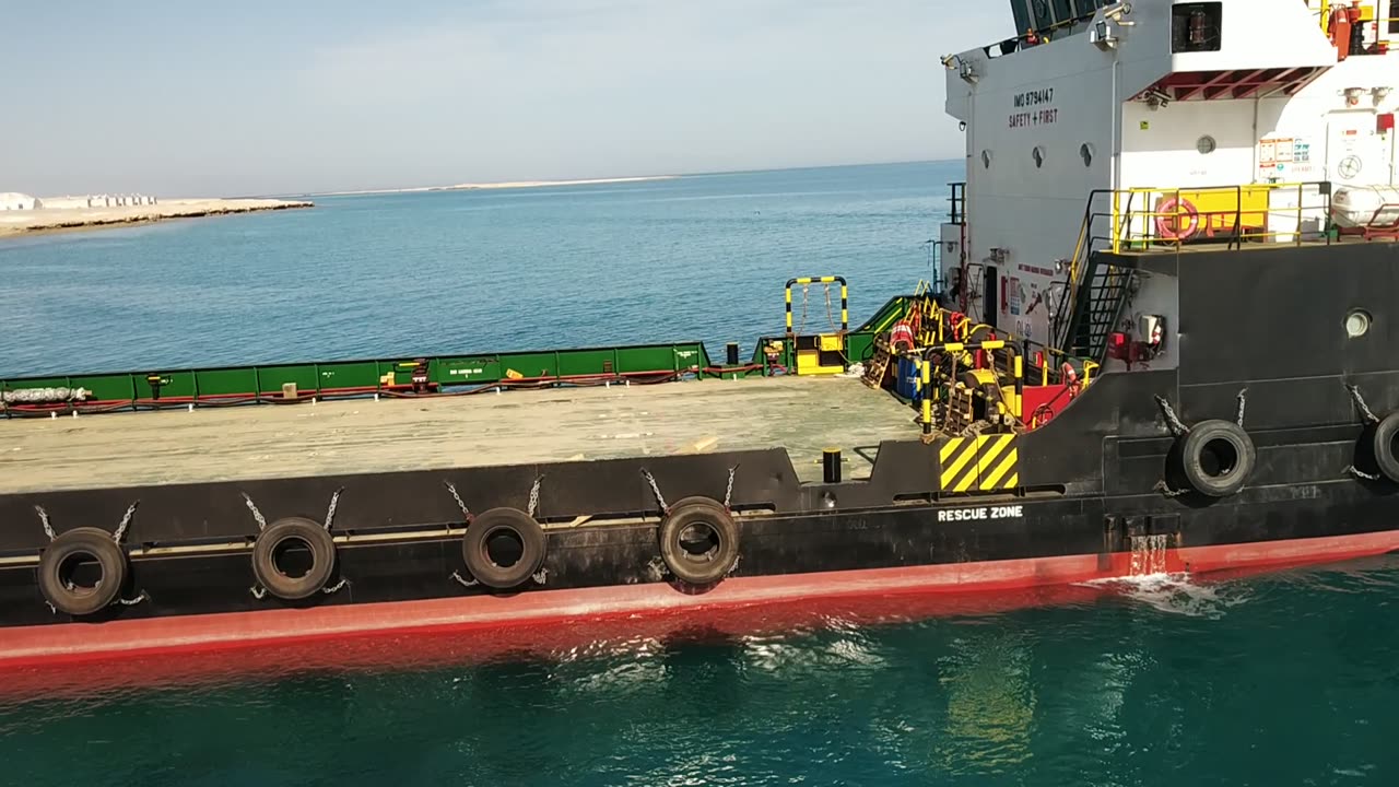 Landing Craft ship waiting for cargo