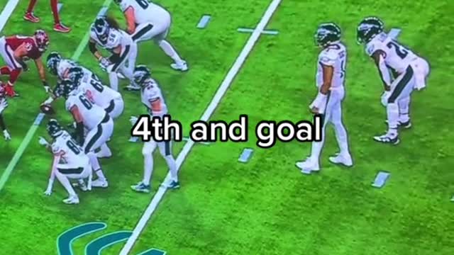 Philadelphia eagles are going for it on fourth and goal