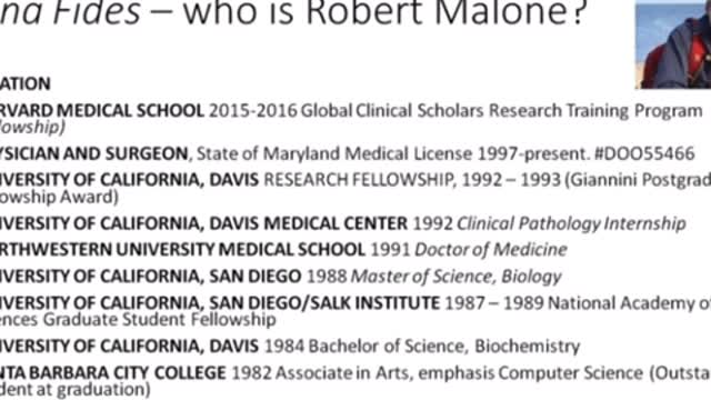 Who is Dr. Robert Malone?