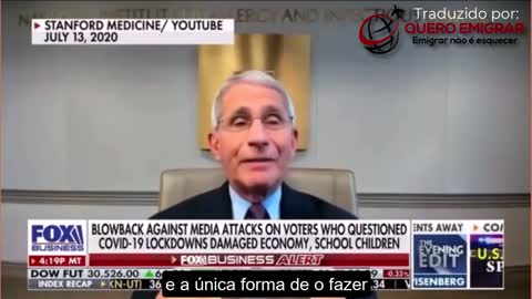 E se dúvidas houvesses do calibre do aldrabão que o Fauci é, aqui fica mais uma demonstração