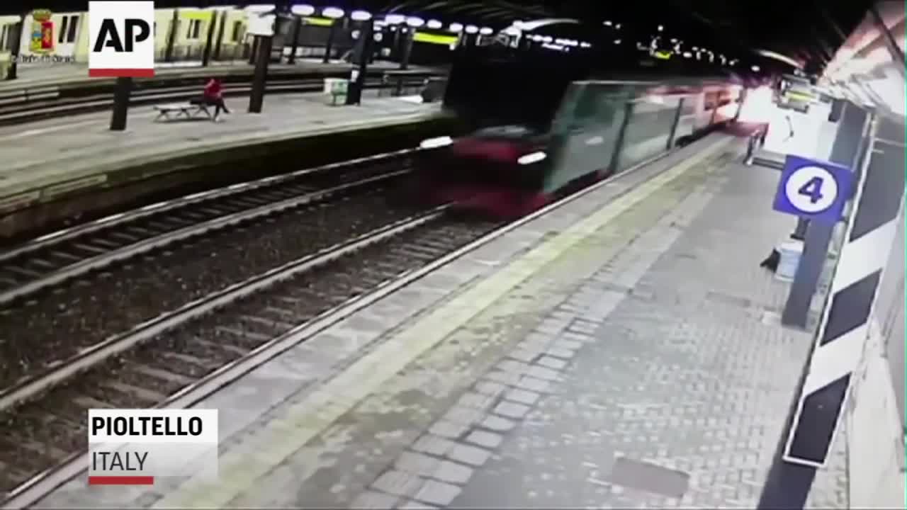 Police Release CCTV Footage Of Italy Train Crash