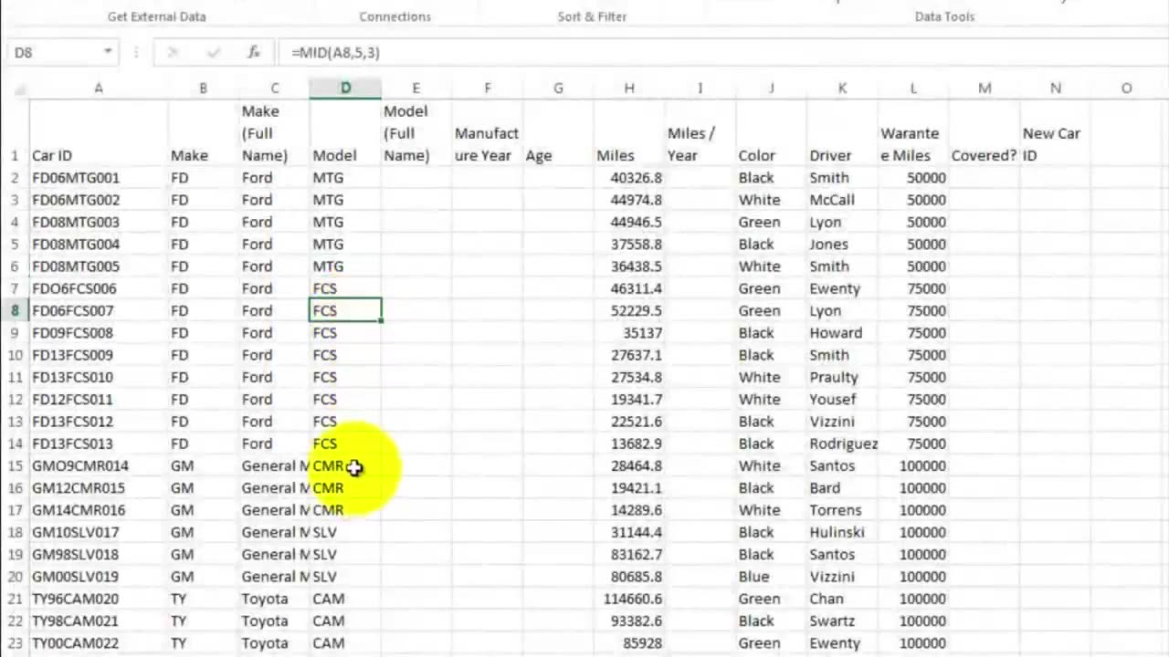 Microsoft Excel Tutorial for Beginners Full Course