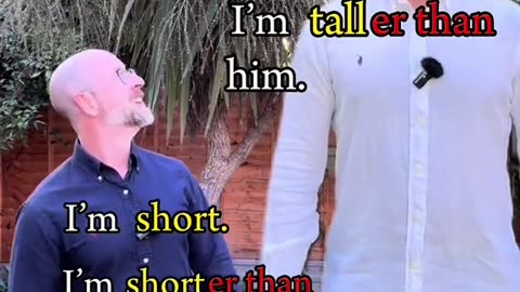 Learn English use of Tall and Short