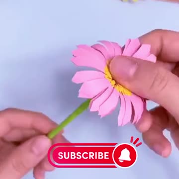 How to Make a flower with paper for kids