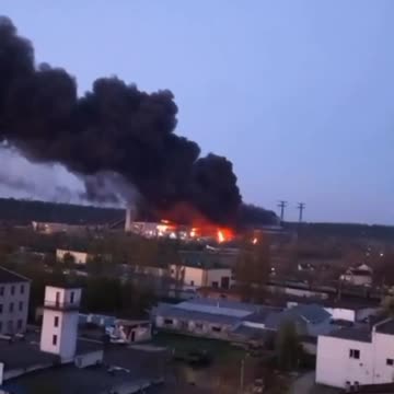 After Night Strikes in the Kiev Region, the Trypillya Thermal Power Plant is on Fire