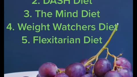 5 Best Diets. Weight Loss Tips.