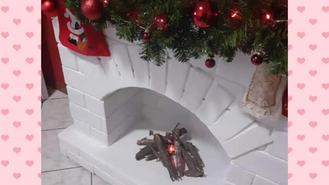 3 moduri de a face un șemineu decorativ pentru Crăciun