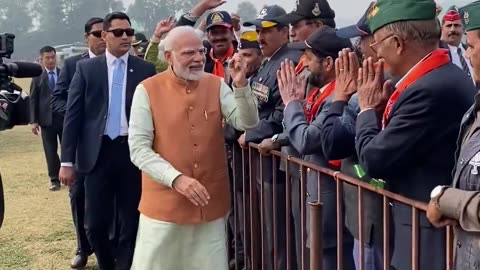 PM MODI'S WELCOME BY EX SERVICEMAN IN HIMACHAL PRADESH