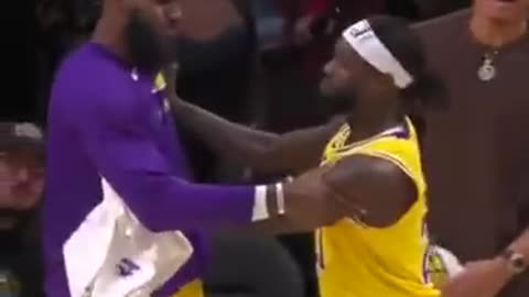 LeBron and Pat Bev's reaction is priceless 😅