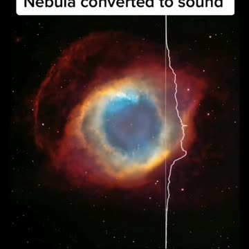 NASA hubble space telescope image of helix Nebula converted to sound #nasa #nasaupdates #space