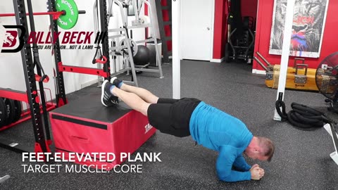 Feet-Elevated Plank