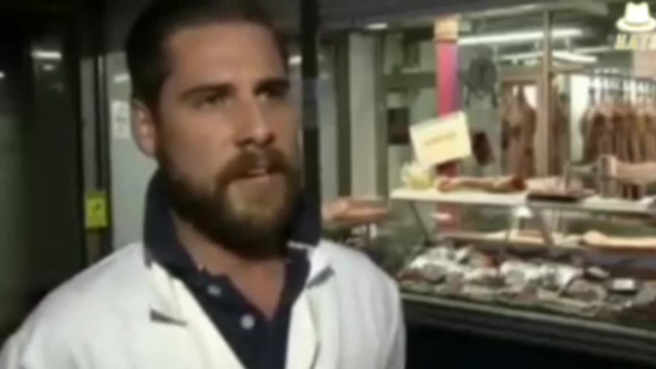 Disgusting butcher shop in Germany promoting human meat.