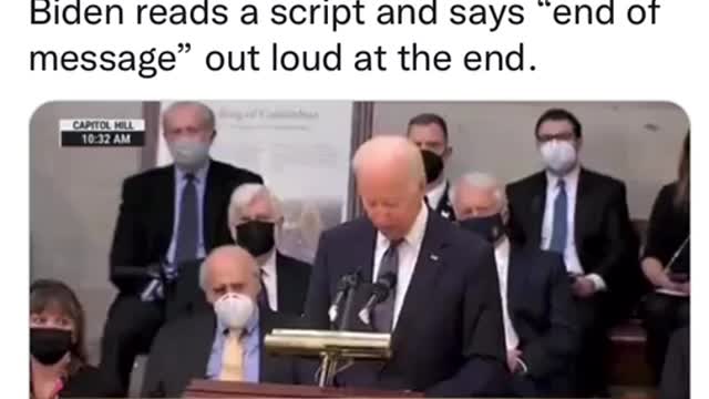 Biden Reading A Script