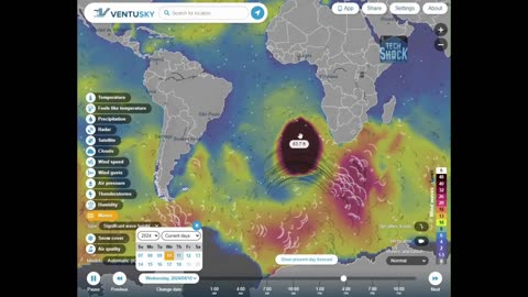 Giant wave blob off South African coast