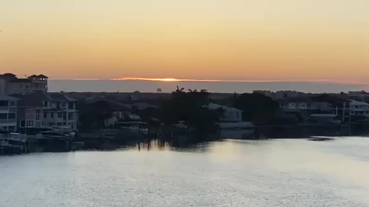 Sun ☀️ rising over the Water…