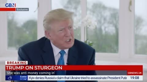 Trump replied, "I think they should... The Queen did an incredible job of keeping it together."