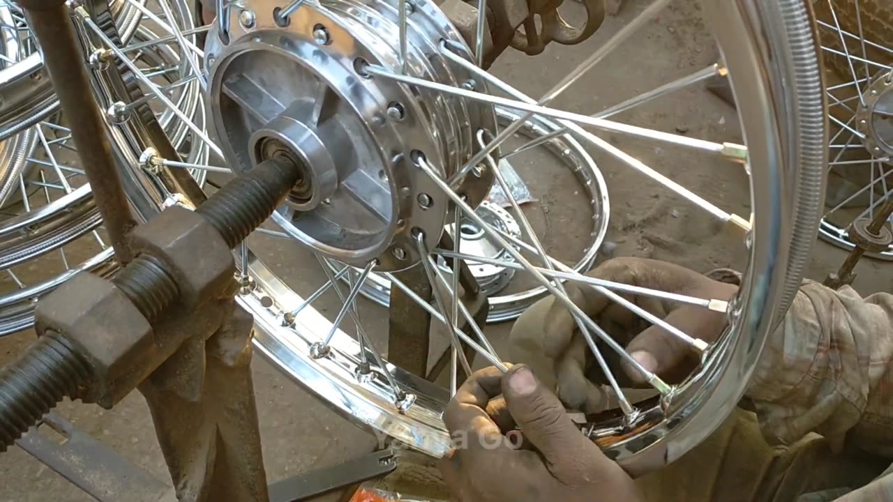 Balancing Wheel Rim Spokes - Wheel Through Rim Alignment Process