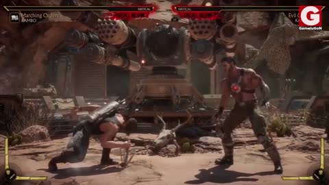 Mortal Kombat 11 - Rambo can Eat Insects and Puke during Fights