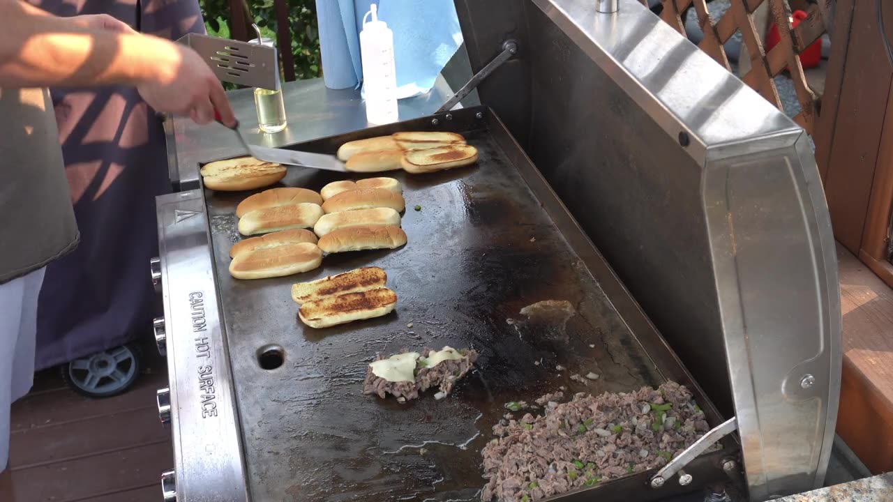 Philly Cheesesteak On Griddle