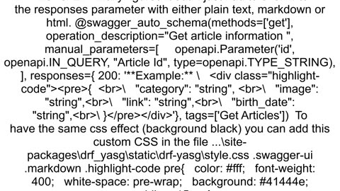 drfyasg How to hide Django rest Framework schema