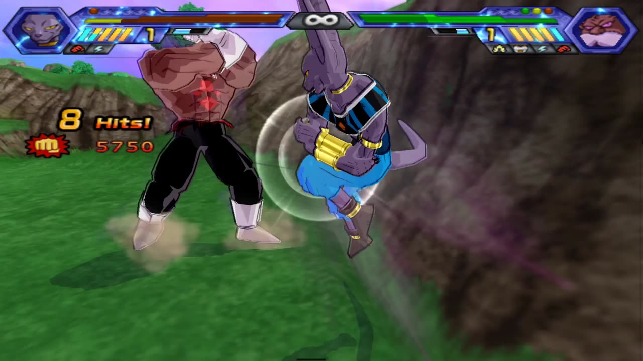 Beerus VS God of Destruction Toppo - DBZ Budokai Tenkaichi 4