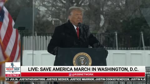 President Trumps January 6, 2021 "Save America March In Washington, D.C."