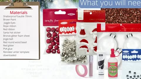 Reindeer Bauble Lincraft Christmas Project Ideas