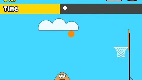 Pou gameplay: Hoops (minigame)