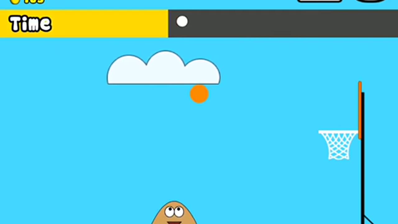 Pou gameplay: Hoops (minigame)