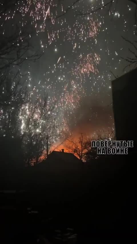 A hot night at the positions of the Armed Forces of Ukraine in Bakhmut.