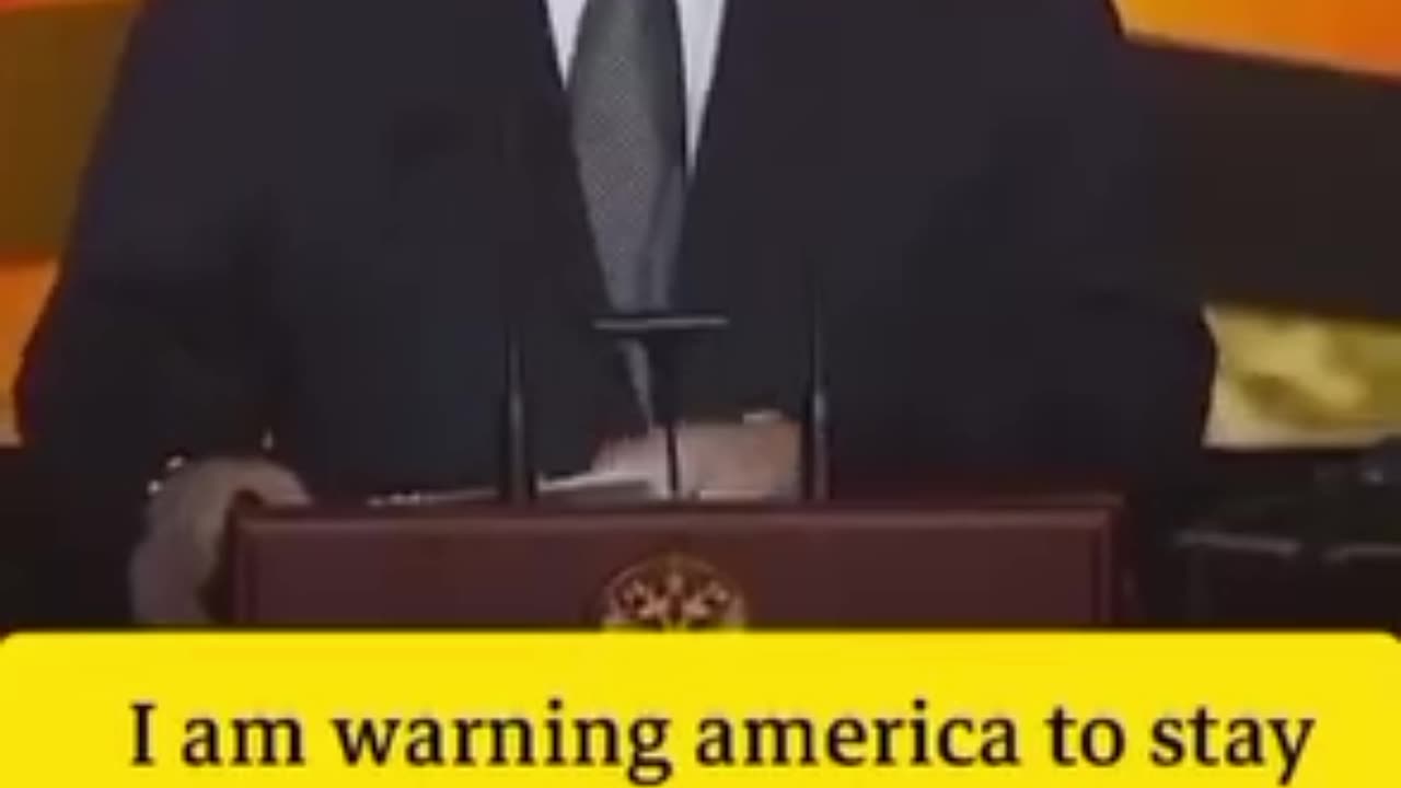 President ⁦‪PUTIN‬⁩ warning to America:🔥