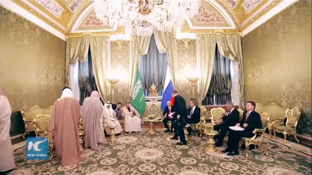 Russian President * Arrives* at Arabic Kings Gold Room!!