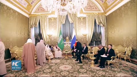 Russian President * Arrives* at Arabic Kings Gold Room!!